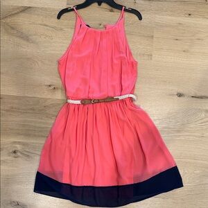 Pink and Black Kids Dress